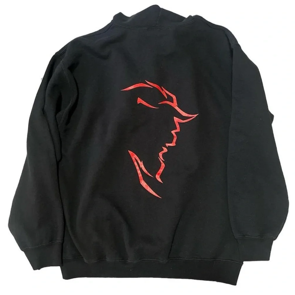 Vintage 90s Broadway musical Disney beauty and the beast tour zip up hoodie - Picture 3 of 8